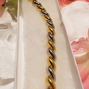 Heavy weight Goldtone & Silvertone Bracelet